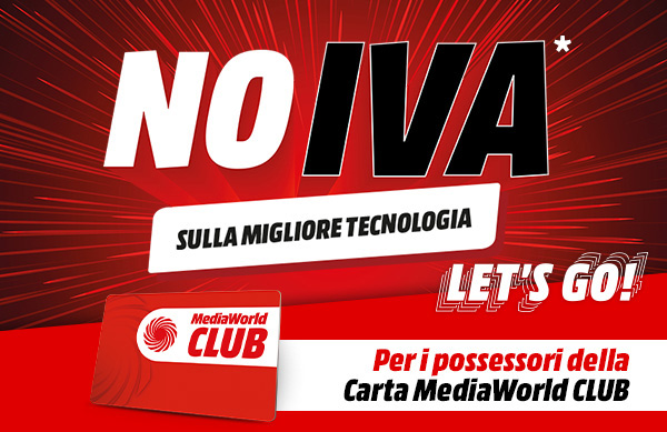Torna il No IVA Mediaworld! Sconto 18% su Tutta la Tecnologia dal 23 al 25 Gennaio